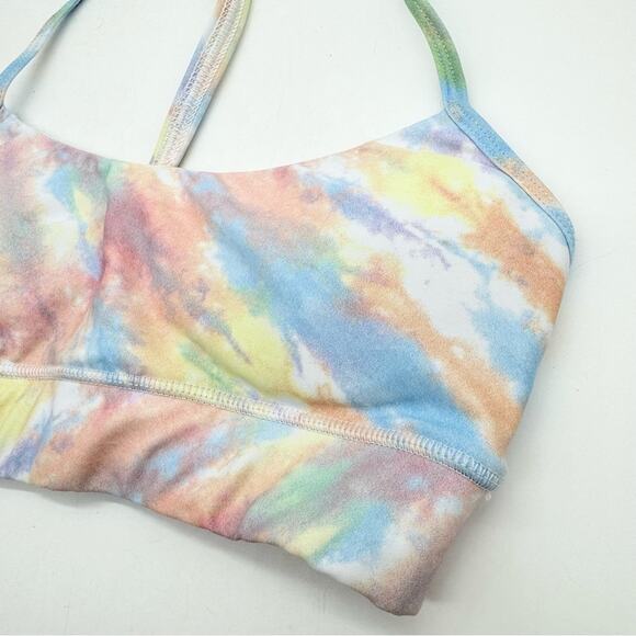 CHRLDR Padded Tie Dye Victory Sports Bra Rainbow Size S Colorful Sporty Active - Picture 4 of 10
